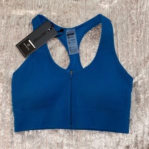 Blue bo and tee sports bra. Brand new/never worn.